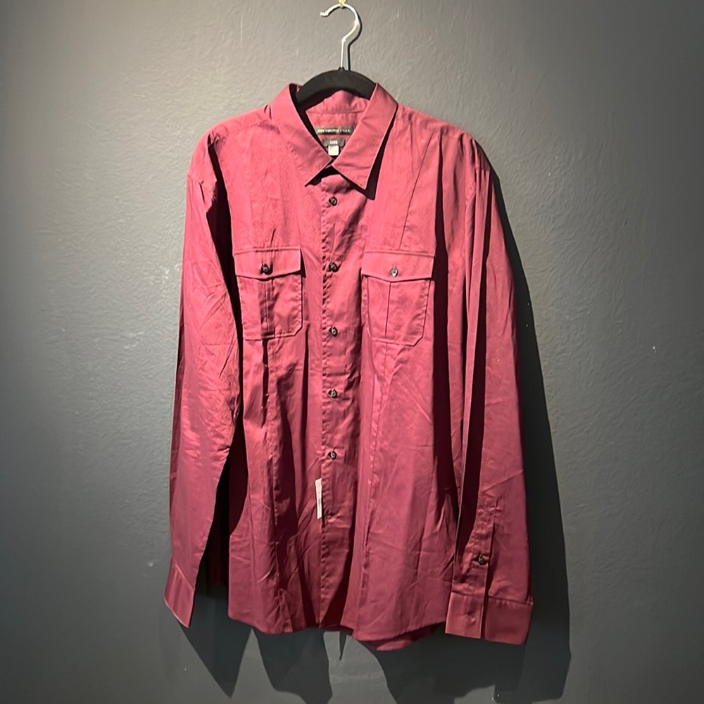 John Varvatos micro dot dress shirt